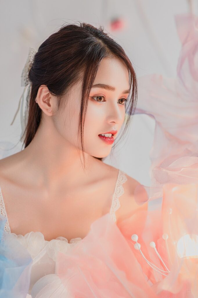 beautiful, woman, flowers, cute, model, nature, colorful, portrait, beautiful flowers, flower wallpaper, flower background, beauty